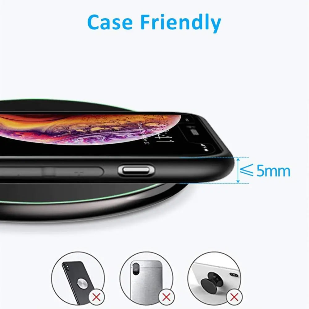 Quick 30W Wireless Charging Pad for iPhone & Android