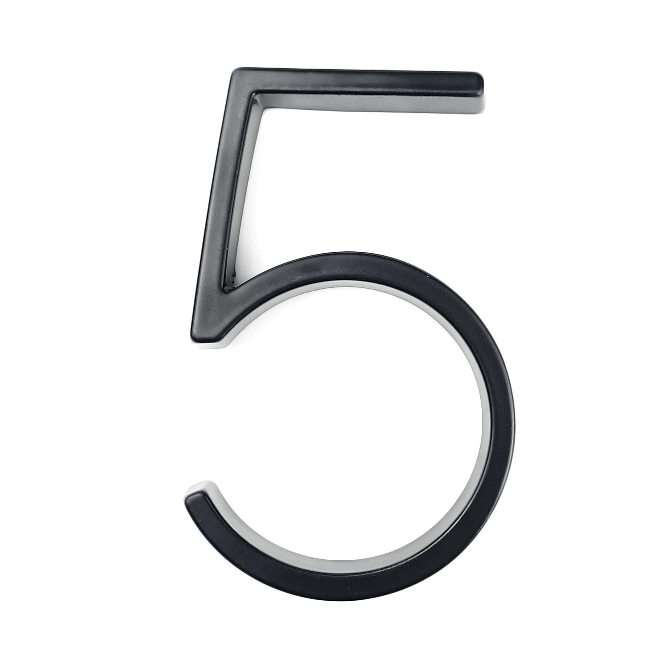 Big Silver Metal House Number Plate