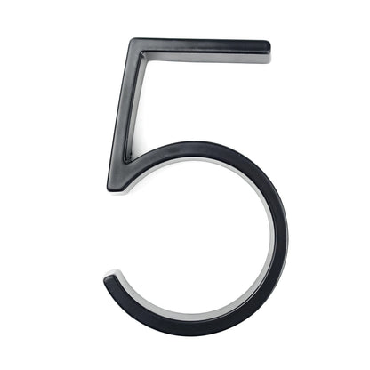 Big Silver Metal House Number Plate