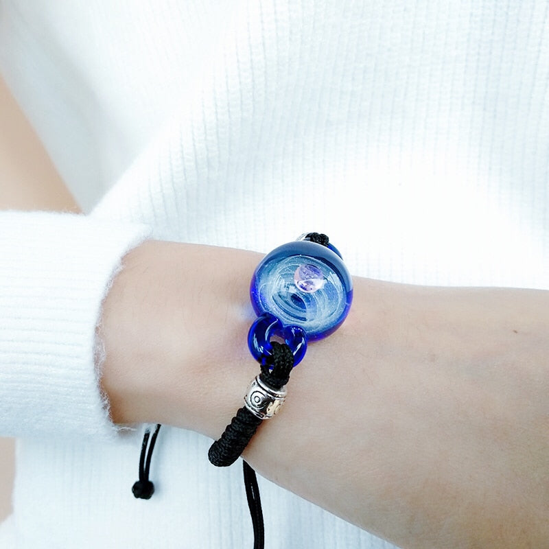 Colorful Galaxy Beaded Wrist Bracelet