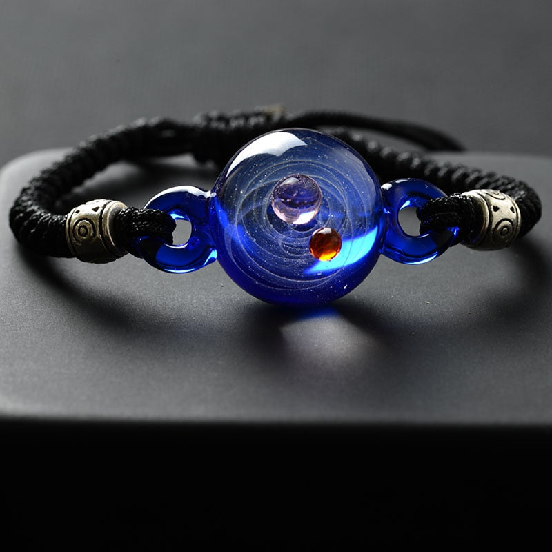 Colorful Galaxy Beaded Wrist Bracelet