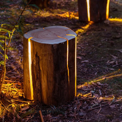 LUXELY - Outdoor Lamp Imitation Tree Stump Light Fixture with 50,000-Hour Lifespan-3