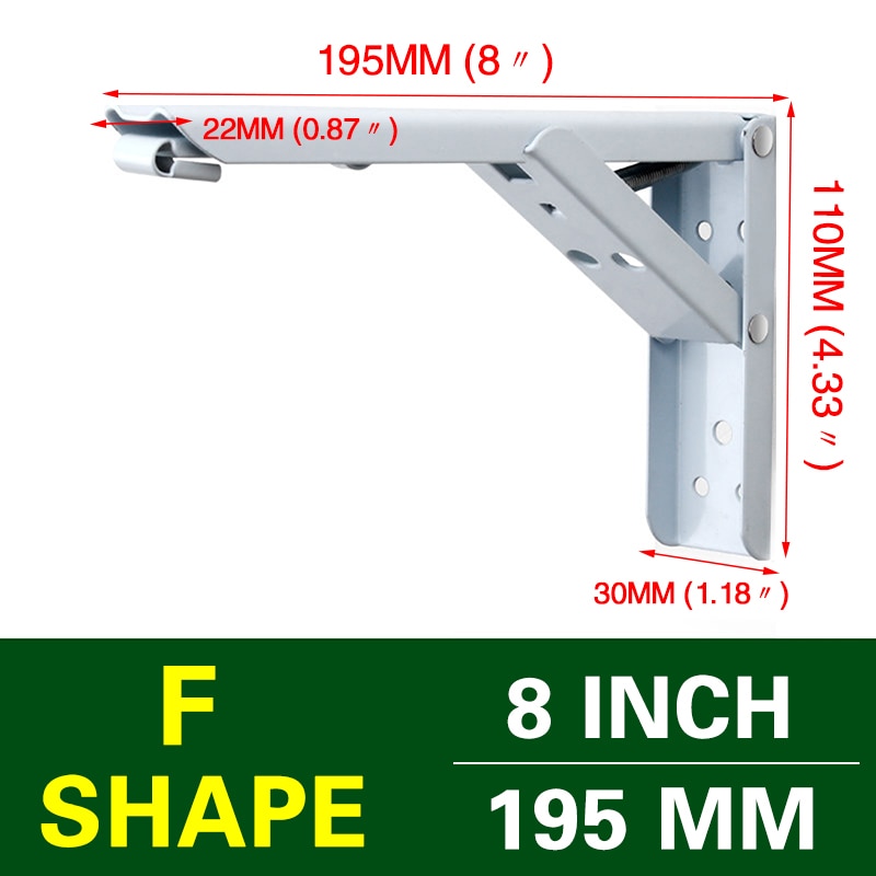 Space-Saving Foldable Wall Shelf Bracket