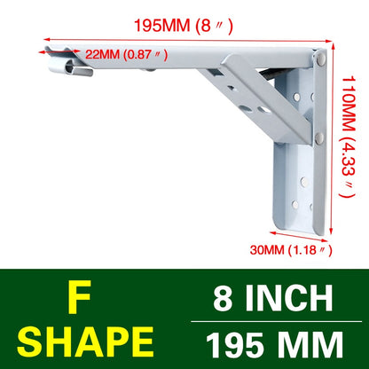 Space-Saving Foldable Wall Shelf Bracket