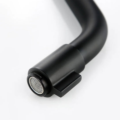 Sleek Black Wall Mount Faucet for Modern Kitchen Bath