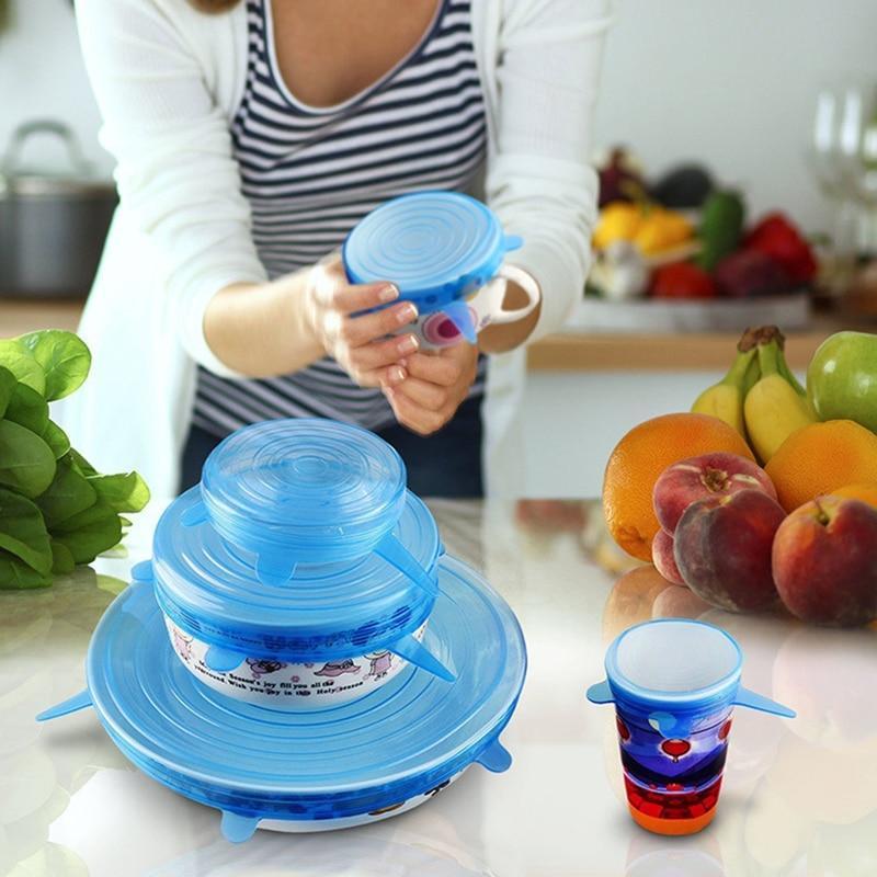 Flexible Silicone Bowl Covers 6 Pack