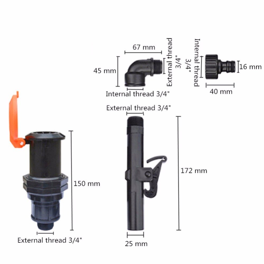 Heavy Duty Water Hose Valve Connector