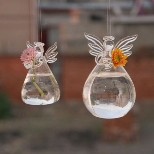 Clear Elegant Glass Flower Vase