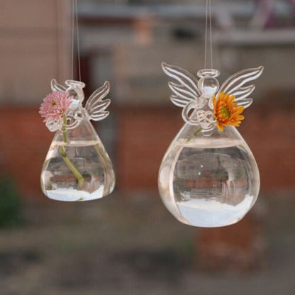 Clear Elegant Glass Flower Vase