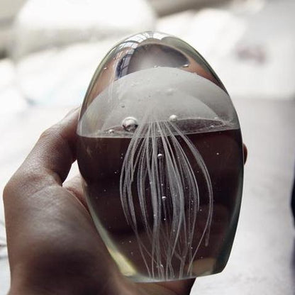 Colorful Handcrafted Glass Jellyfish Decoration - Fesara