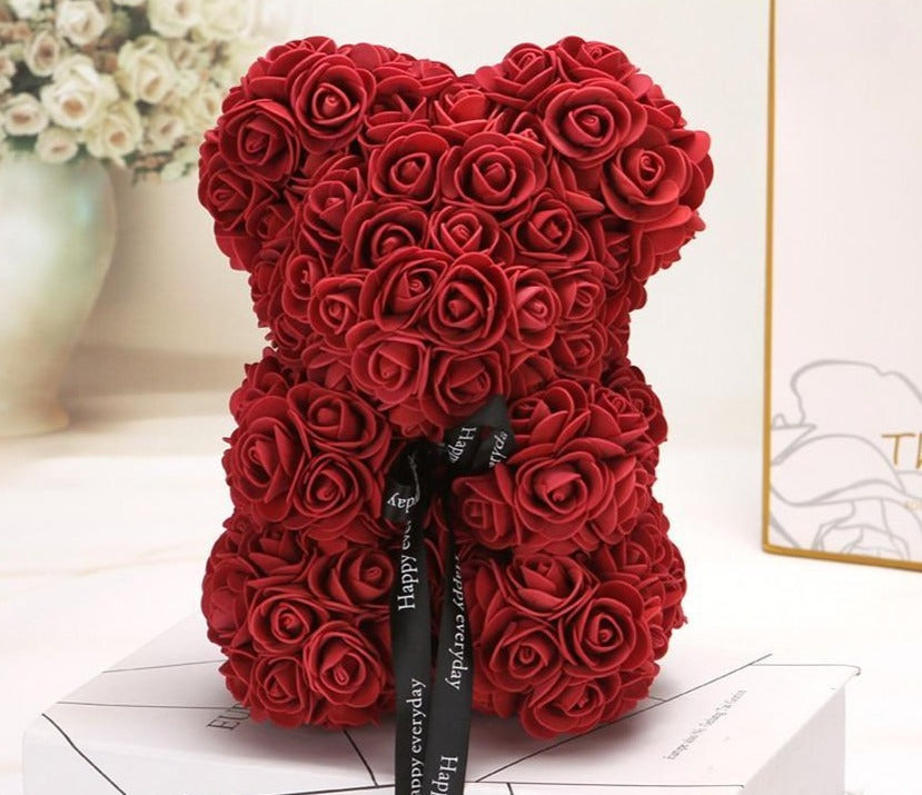 Beautiful Floral Teddy Bear Gift