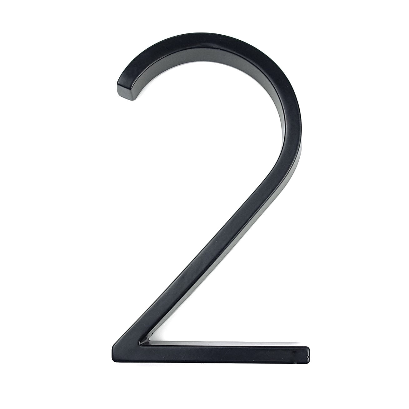 Big Silver Metal House Number Plate