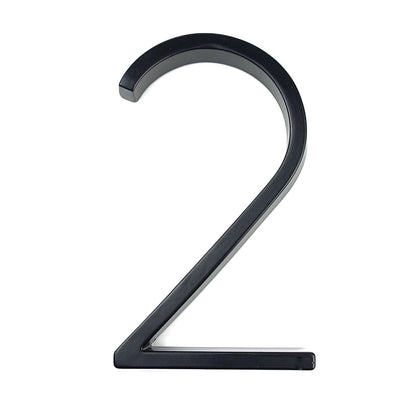 Big Silver Metal House Number Plate