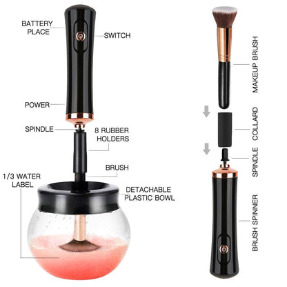 Easy Electric Makeup Brush Cleaner Kit