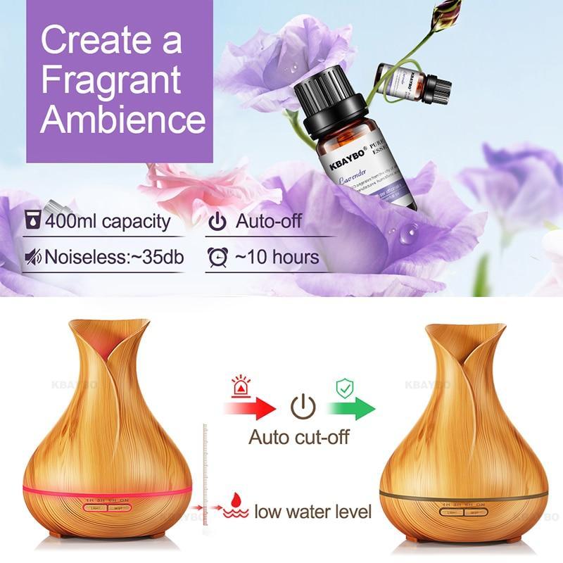 Aroma Essential Oil Diffuser with Color LED Light