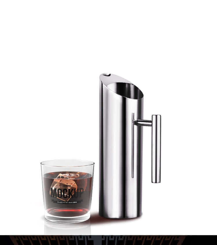 Modern Chrome Iced Water Pitchers