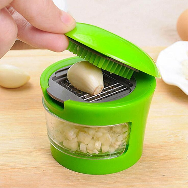 Easy Garlic Crusher with Built-in Tray - Fesara