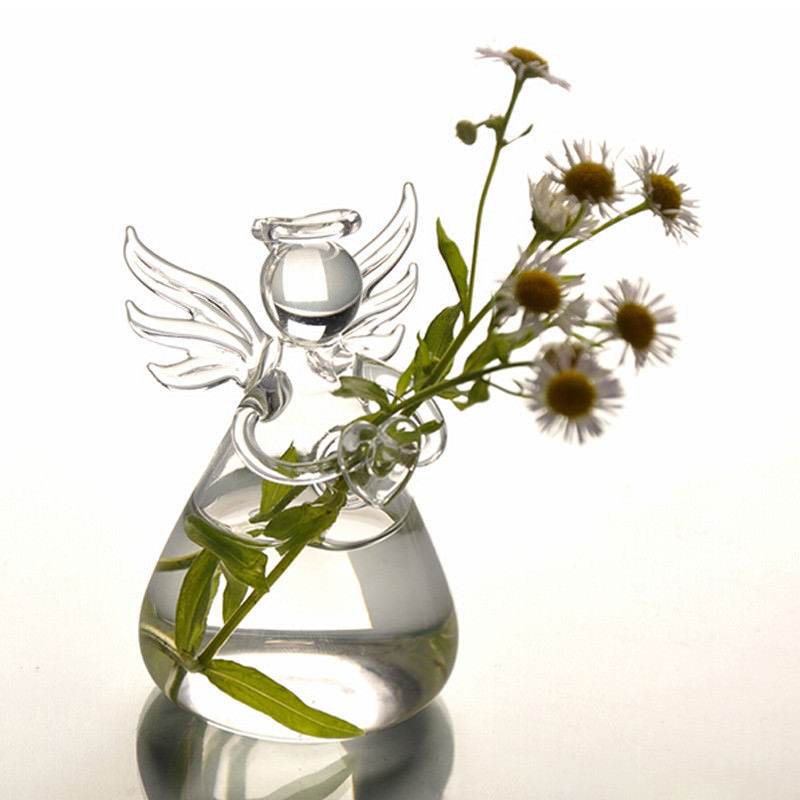 Clear Elegant Glass Flower Vase