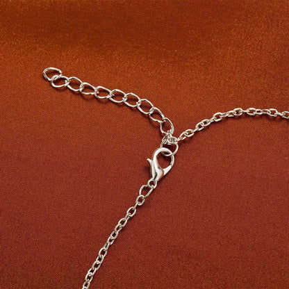 Sparkling Crystal Snowflake Pendant Necklace Chain Long