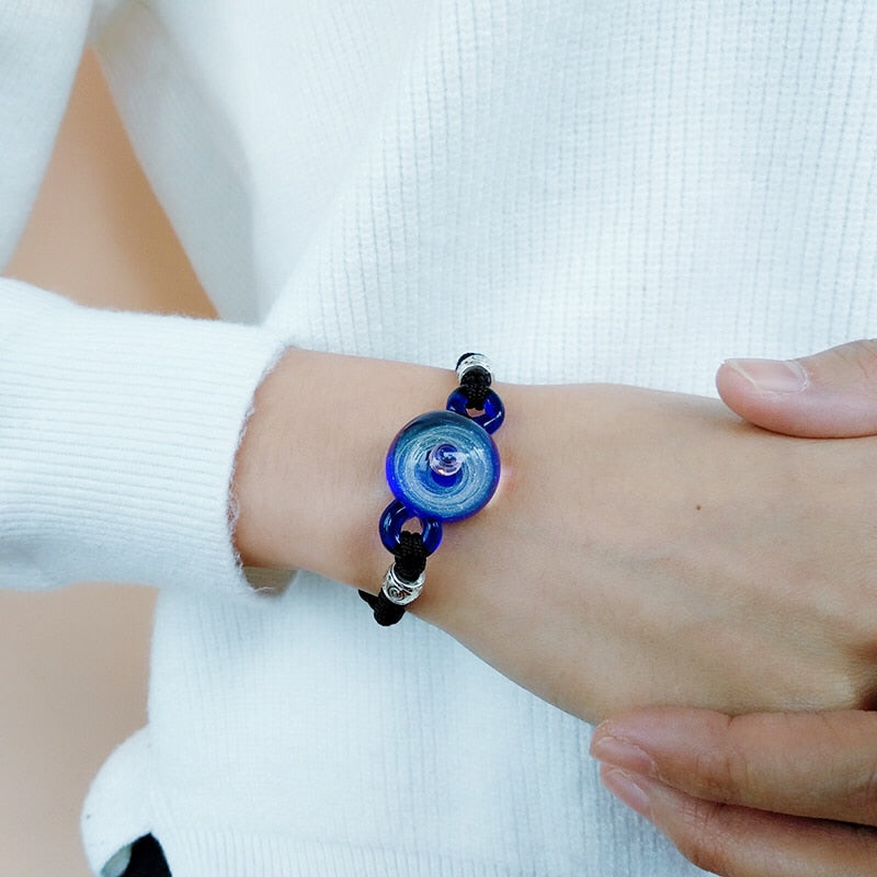 Colorful Galaxy Beaded Wrist Bracelet