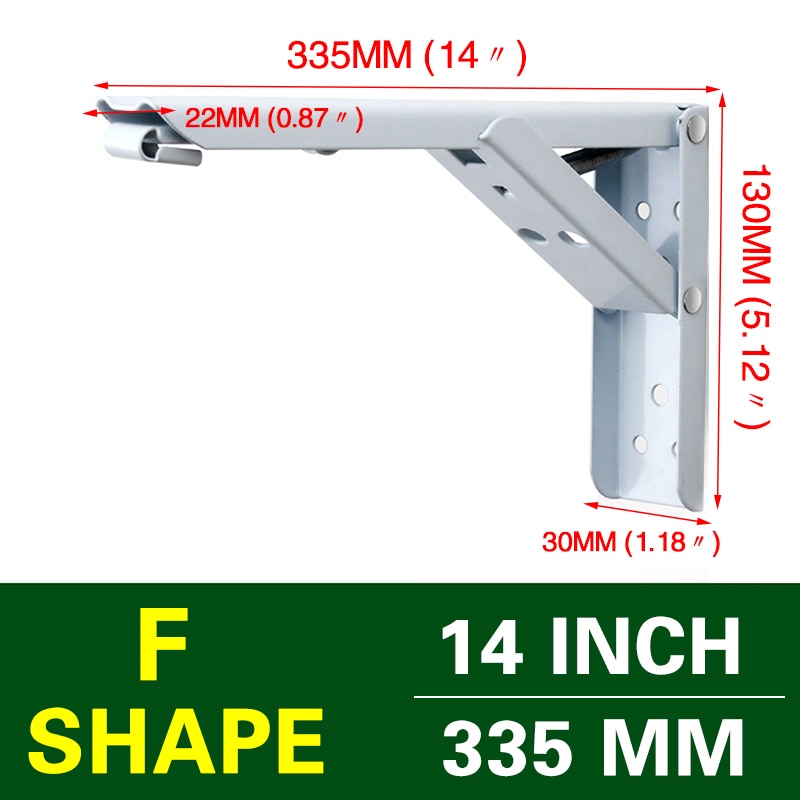 Space-Saving Foldable Wall Shelf Bracket - Fesara