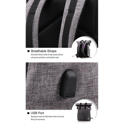 Waterproof Camera Travel Backpack With USB Charger Port