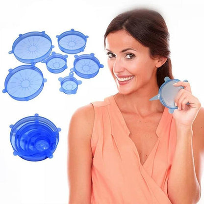 Flexible Silicone Bowl Covers 6 Pack