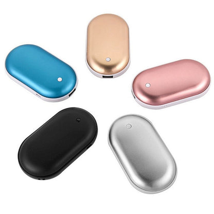 Portable Fast Hand Warmer Power Bank with USB-C