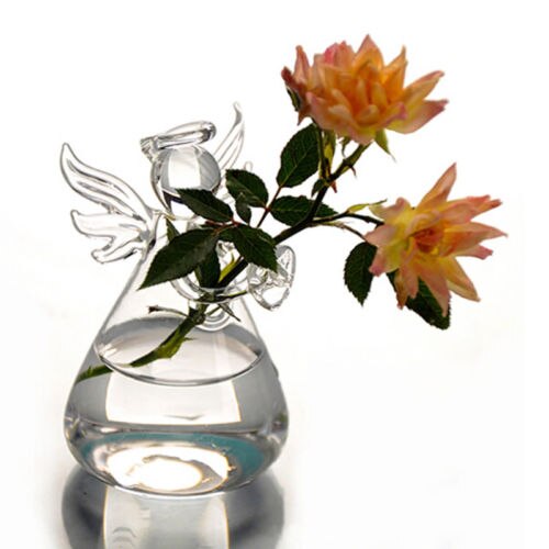 Clear Elegant Glass Flower Vase