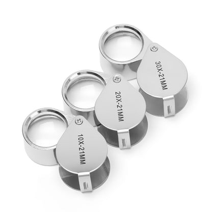 Premium Glass Magnifying Lens with Metal Frame