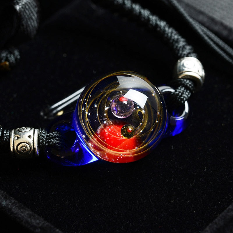 Colorful Galaxy Beaded Wrist Bracelet