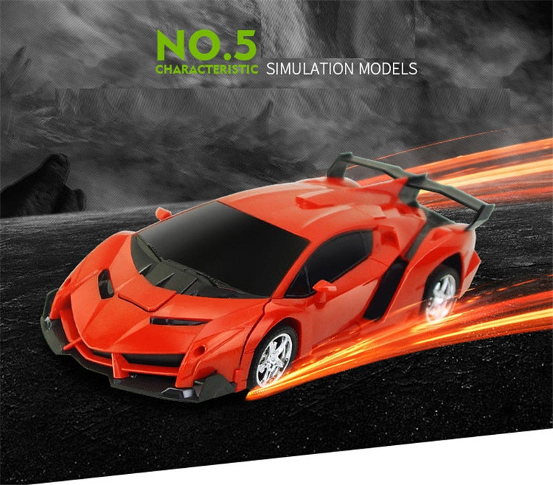 Turbo 2-in-1 Remote Control Transforming Car Toy