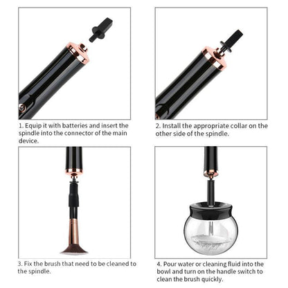 Easy Electric Makeup Brush Cleaner Kit