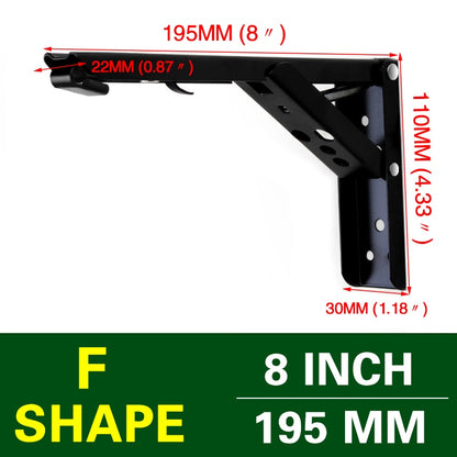 Space-Saving Foldable Wall Shelf Bracket