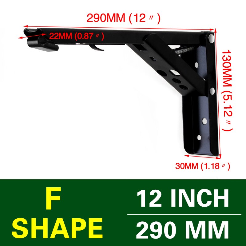 Space-Saving Foldable Wall Shelf Bracket