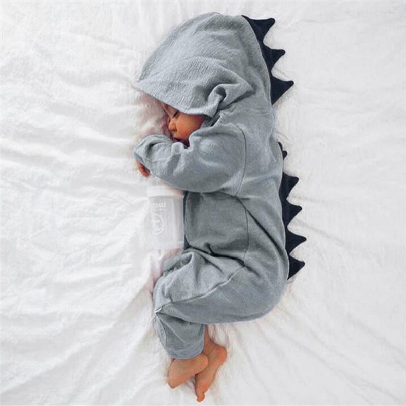 Cozy Dinosaur Baby Romper Suit
