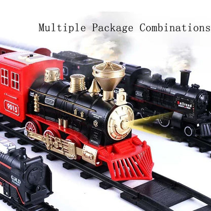 Premium 39-Piece HO Scale Train Set with Smoke & Lights