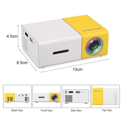 Compact 1080P Handheld LED Projector