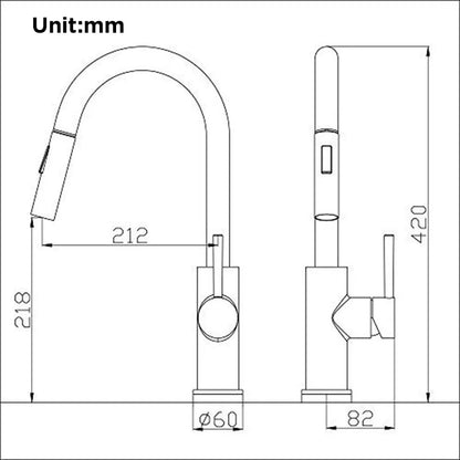 Touchless Kitchen Faucet with Pull-out Spray Head