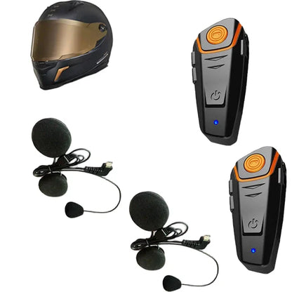 Waterproof Long Range Motorcycle Bluetooth Intercom System