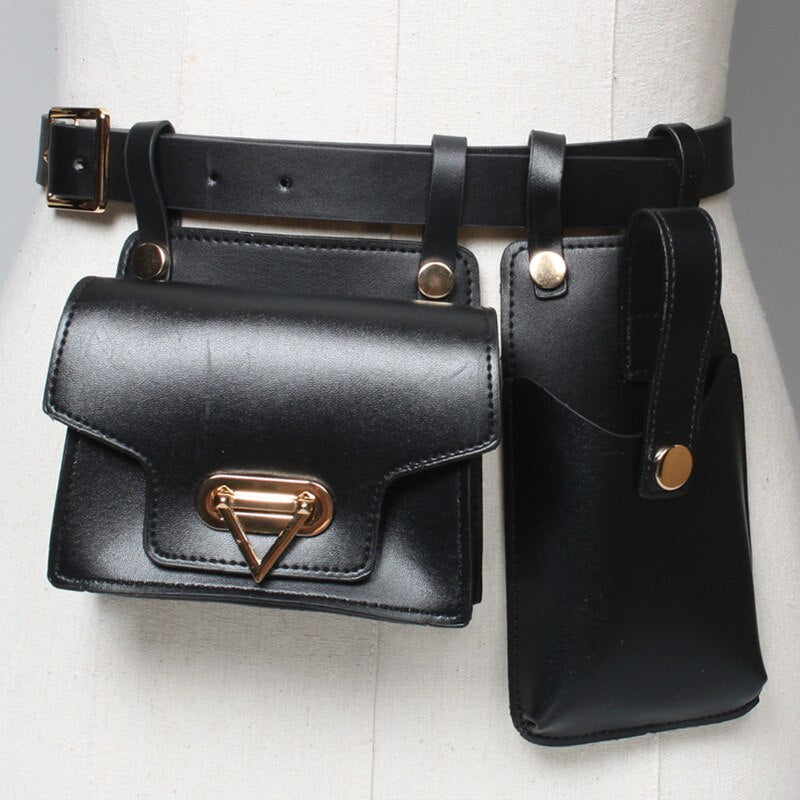 Practical Leather Crossbody Phone Bag with Multiple Compartments