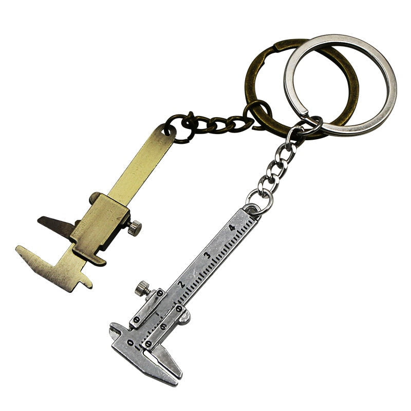 Compact Pocket Caliper Keychain Tool