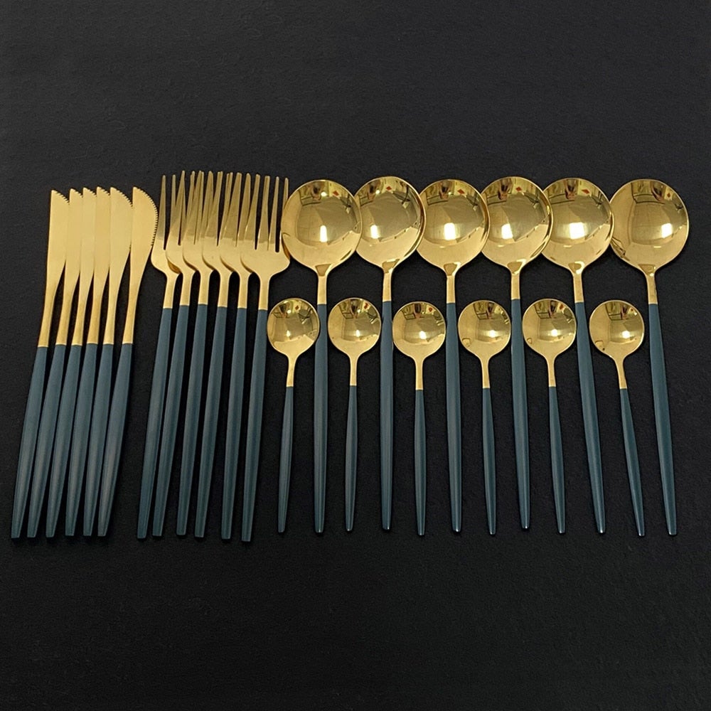 Luxury Gold Plated Tableware Set