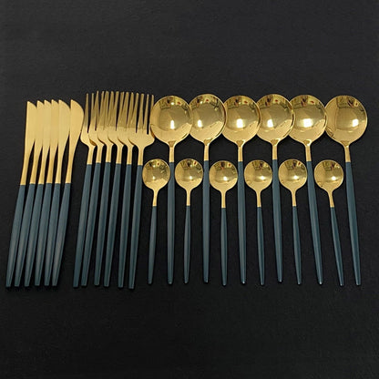 Luxury Gold Plated Tableware Set