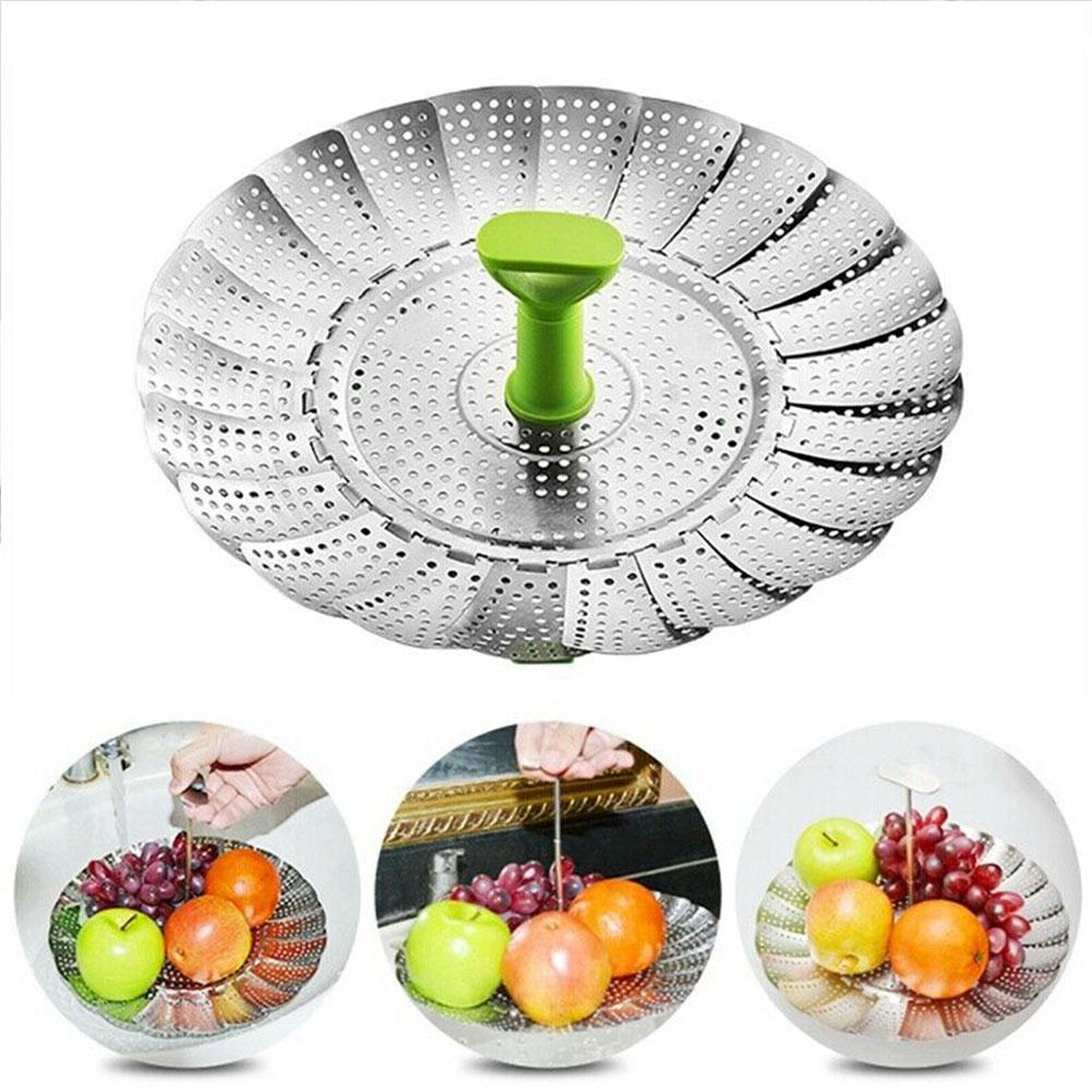 Collapsible Stainless Steel Vegetable Steamer Basket