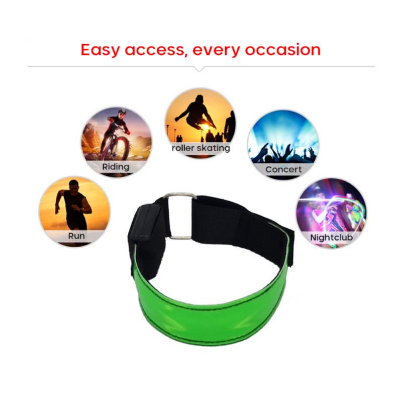 Reflective LED Armband for Night Running Safety