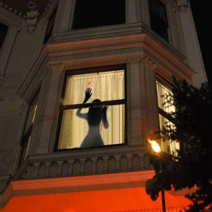 Spooky Haunted House Window Decal