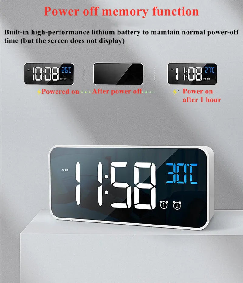 Intelligent LED Clock Radio with Voice Assistant