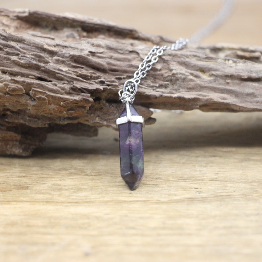 Boho Gemstone Chakra Pendant Necklace