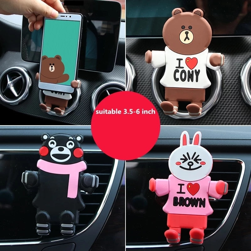 Fun Animal Car Air Vent Phone Mount